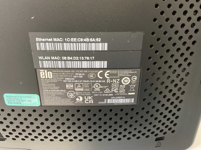 Elo touch solutions elo i5 15.5”, core(tm) i5 8th gen, 16 gb ram, 250 gb ssd all-in-one desktop (7x) - afbeelding 18 van  25