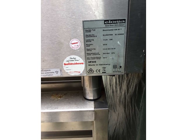Eloma - backmaster eb 50 t - bakkerijoven - afbeelding 7 van  9