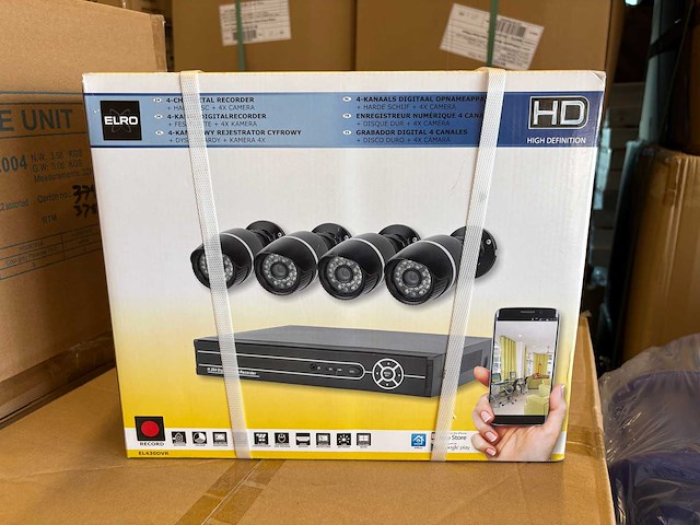 Elro - el430 dvr - set beveiligingscamera's inclusief opnameapparatuur - afbeelding 1 van  8