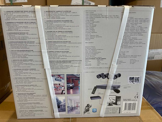 Elro - el430 dvr - set beveiligingscamera's inclusief opnameapparatuur - afbeelding 3 van  8