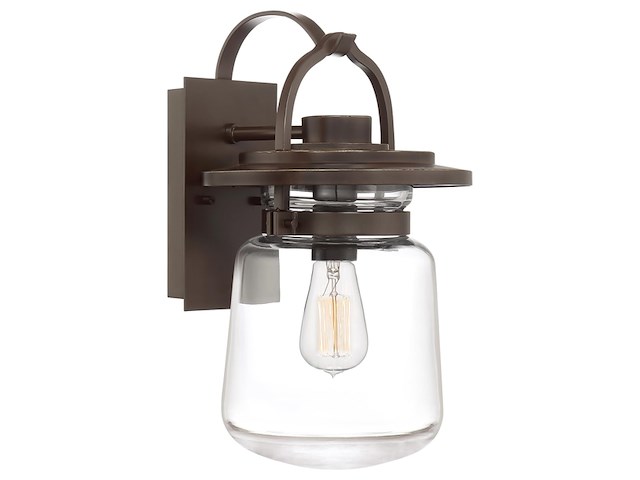 Elstead quoizel lasalle buitenwandlamp western bronze ip44 - afbeelding 1 van  6