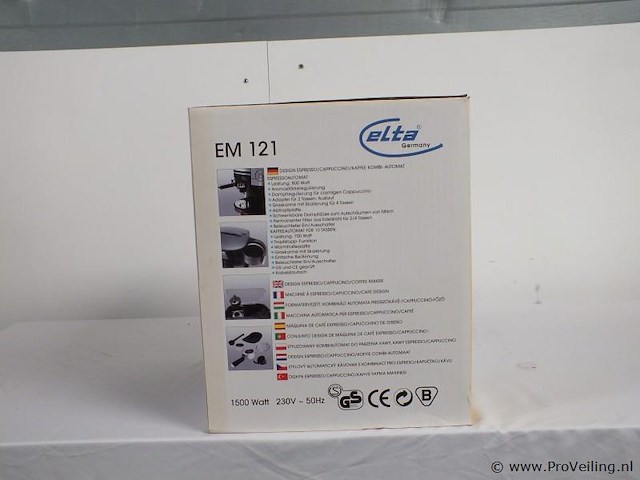 Elta em 121 koffiemachine - afbeelding 2 van  2