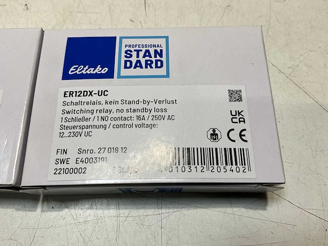 Eltako er12dx-uc schakelrelais 1 no potentiaalvrij 16a/250v (2x) - afbeelding 3 van  3