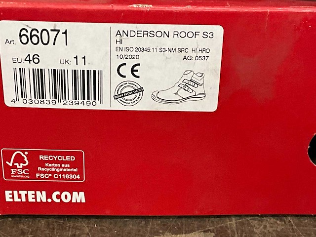Elten veiligheidsschoenen mt 46 - afbeelding 3 van  3