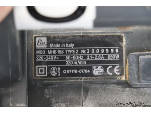 Elu bandschuurmachine mhb 158 - afbeelding 4 van  5