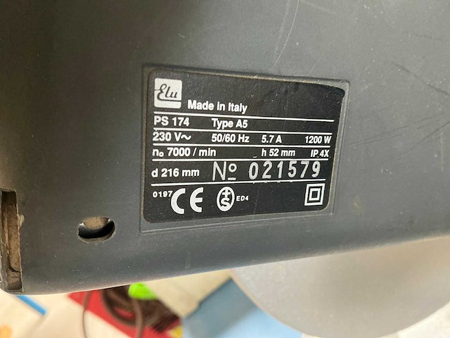 Elu ps174 afkortzaagmachine - afbeelding 2 van  4