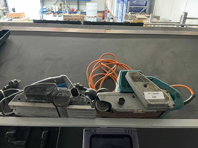 Elu/makita schaafmachine en bandschuurmachine - afbeelding 1 van  6