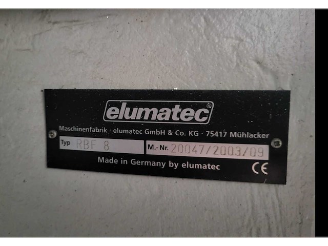 Elumatec rbf8 profiel bewerkingsmachine - afbeelding 8 van  9