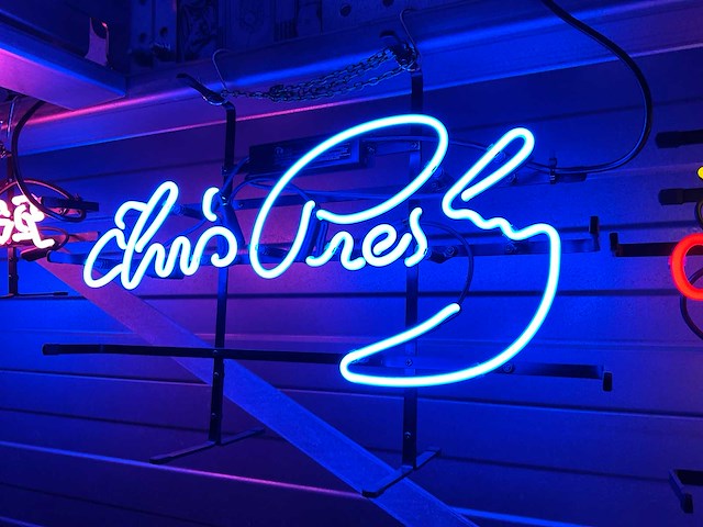 Elvis presley glas neon decoratie - afbeelding 1 van  1