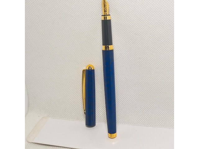 Elysee 22kt gouden clip en frills 3 micron marble blue - afbeelding 1 van  5