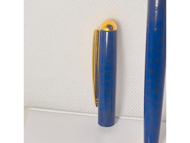 Elysee 22kt gouden clip en frills 3 micron marble blue - afbeelding 5 van  5