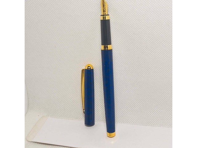 Elysee 22kt gouden clip en frills 3 micron marble blue - afbeelding 1 van  5