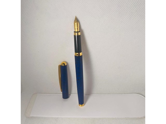 Elysee 22kt gouden clip en frills 3 micron marble blue - afbeelding 1 van  5