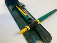 Elysee 22kt gouden clip en frills 3 micron marble green - afbeelding 1 van  5