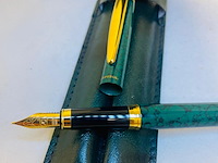 Elysee 22kt gouden clip en frills 3 micron marble green - afbeelding 2 van  5