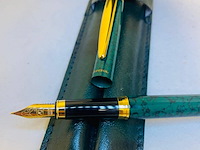 Elysee 22kt gouden clip en frills 3 micron marble green - afbeelding 1 van  5