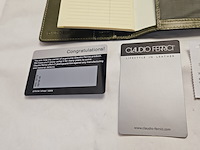 Elysee capitol 18kt gp balpen inclusief leren claudio ferrici notitieboek - afbeelding 2 van  11