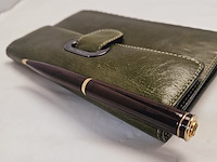 Elysee capitol 18kt gp balpen inclusief leren claudio ferrici notitieboek - afbeelding 8 van  11