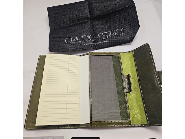 Elysee capitol 18kt gp balpen inclusief leren claudio ferrici notitieboek - afbeelding 11 van  11