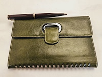 Elysee capitol 18kt gp balpen inclusief leren claudio ferrici notitieboek - afbeelding 1 van  9