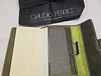 Elysee capitol 18kt gp balpen inclusief leren claudio ferrici notitieboek - afbeelding 2 van  12