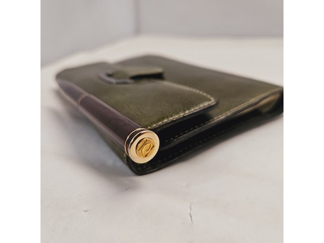 Elysee capitol 18kt gp balpen inclusief leren claudio ferrici notitieboek - afbeelding 9 van  12