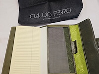 Elysee capitol 18kt gp balpen inclusief leren claudio ferrici notitieboek - afbeelding 4 van  12