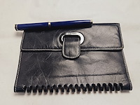 Elysee capitol 18kt gp vulpen inclusief leren claudio ferrici notitieboek - afbeelding 7 van  9