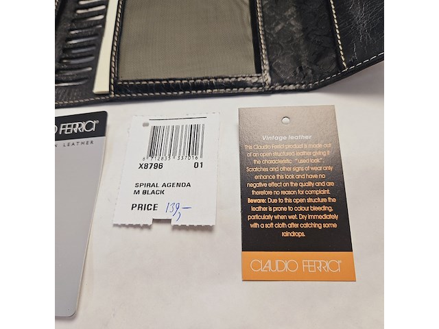 Elysee capitol 18kt gp vulpen inclusief leren claudio ferrici notitieboek - afbeelding 8 van  9