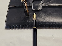 Elysee capitol 18kt gp vulpen inclusief leren claudio ferrici notitieboek - afbeelding 1 van  9