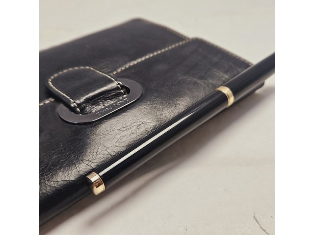 Elysee capitol 18kt gp vulpen inclusief leren claudio ferrici notitieboek - afbeelding 4 van  9