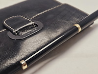 Elysee capitol 18kt gp vulpen inclusief leren claudio ferrici notitieboek - afbeelding 4 van  9