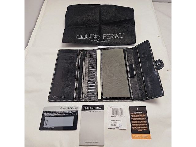 Elysee capitol 18kt gp vulpen inclusief leren claudio ferrici notitieboek - afbeelding 7 van  9