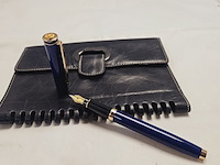 Elysee capitol 18kt gp vulpen inclusief leren claudio ferrici notitieboek - afbeelding 1 van  9