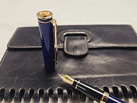 Elysee capitol 18kt gp vulpen inclusief leren claudio ferrici notitieboek - afbeelding 2 van  9