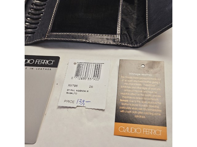 Elysee capitol 18kt gp vulpen inclusief leren claudio ferrici notitieboek - afbeelding 9 van  9