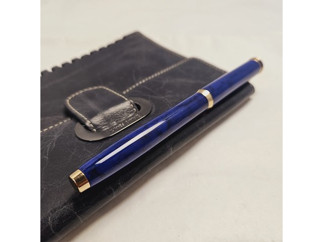 Elysee capitol 18kt gp vulpen inclusief leren claudio ferrici notitieboek - afbeelding 6 van  9