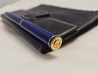 Elysee capitol 18kt gp vulpen inclusief leren claudio ferrici notitieboek - afbeelding 7 van  9