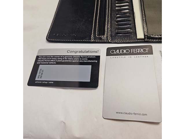 Elysee capitol 18kt gp vulpen inclusief leren claudio ferrici notitieboek - afbeelding 9 van  9