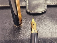 Elysee capitol 18kt gp vulpen inclusief leren claudio ferrici notitieboek - afbeelding 2 van  8