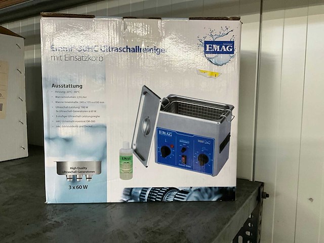 Emag emmi 30hc ultrasoonreiniger - afbeelding 10 van  10