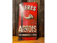 Emaille “bières artois” | horeca-/reclamebord - afbeelding 3 van  7