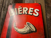 Emaille “bières artois” | horeca-/reclamebord - afbeelding 5 van  7