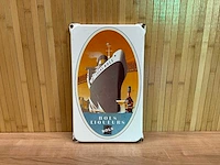Emaille “bols” | oranje | horeca-/reclamebord
