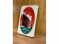 Emaille “bols” | rood | horeca-/reclamebord - afbeelding 3 van  7