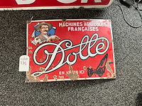 Emaille bord vintage dollé - afbeelding 1 van  5