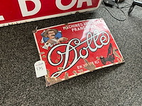 Emaille bord vintage dollé - afbeelding 2 van  5