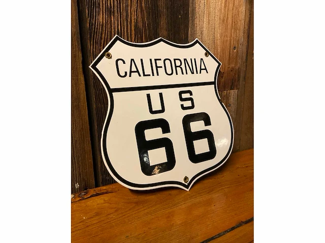 Emaille “california us 66” | horeca-/reclamebord - afbeelding 2 van  6