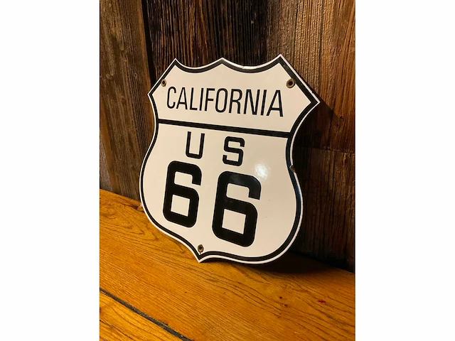 Emaille “california us 66” | horeca-/reclamebord - afbeelding 3 van  6