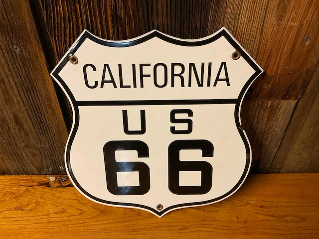 Emaille “california us 66” | horeca-/reclamebord - afbeelding 4 van  6